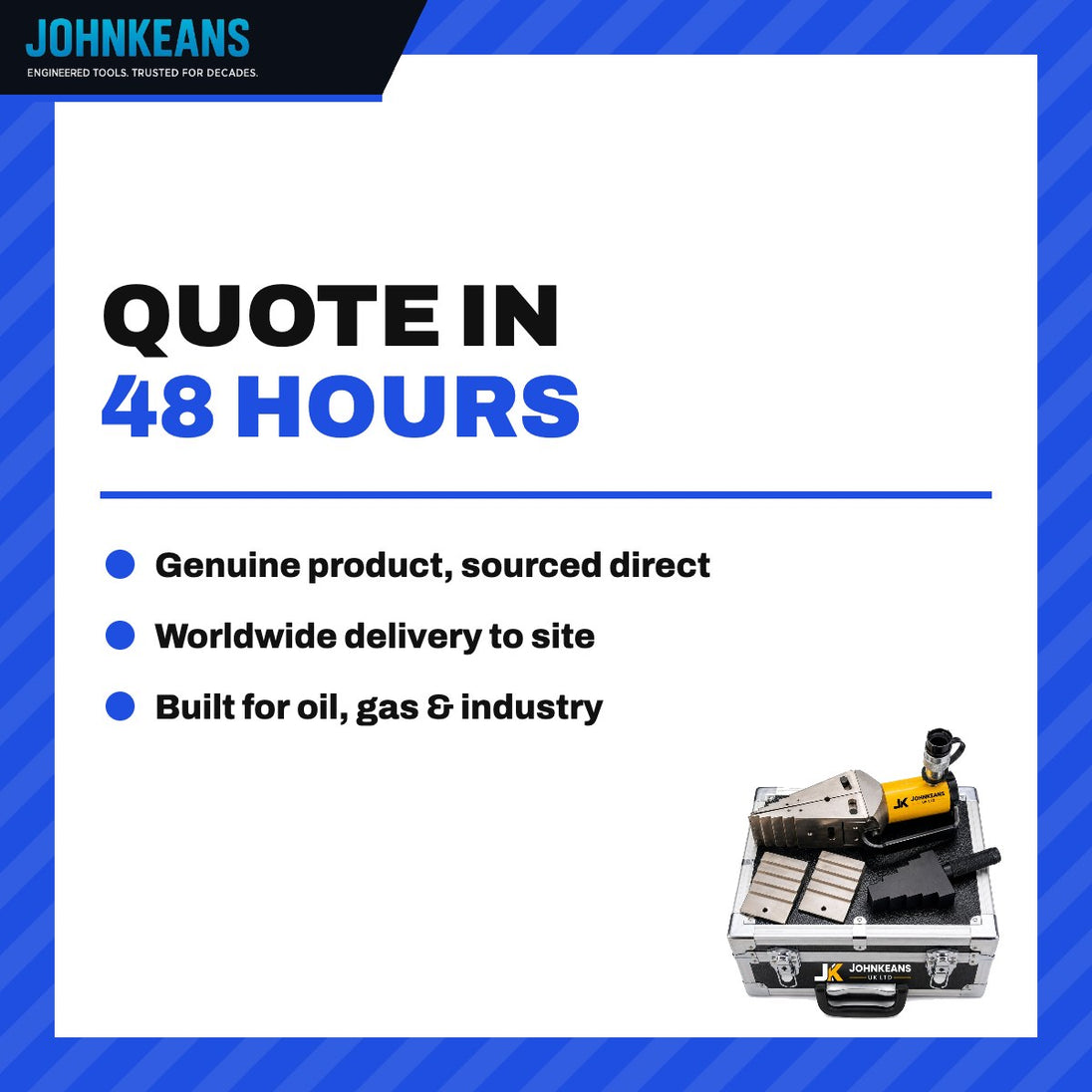 Johnkeans JK-GS-2056 – Hydraulic Flange Spreader Kit 14 Ton