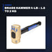 Johnkeans JK-HT-2047 – Brass Hammer 4-Lb – 1.8 To 2 Kg