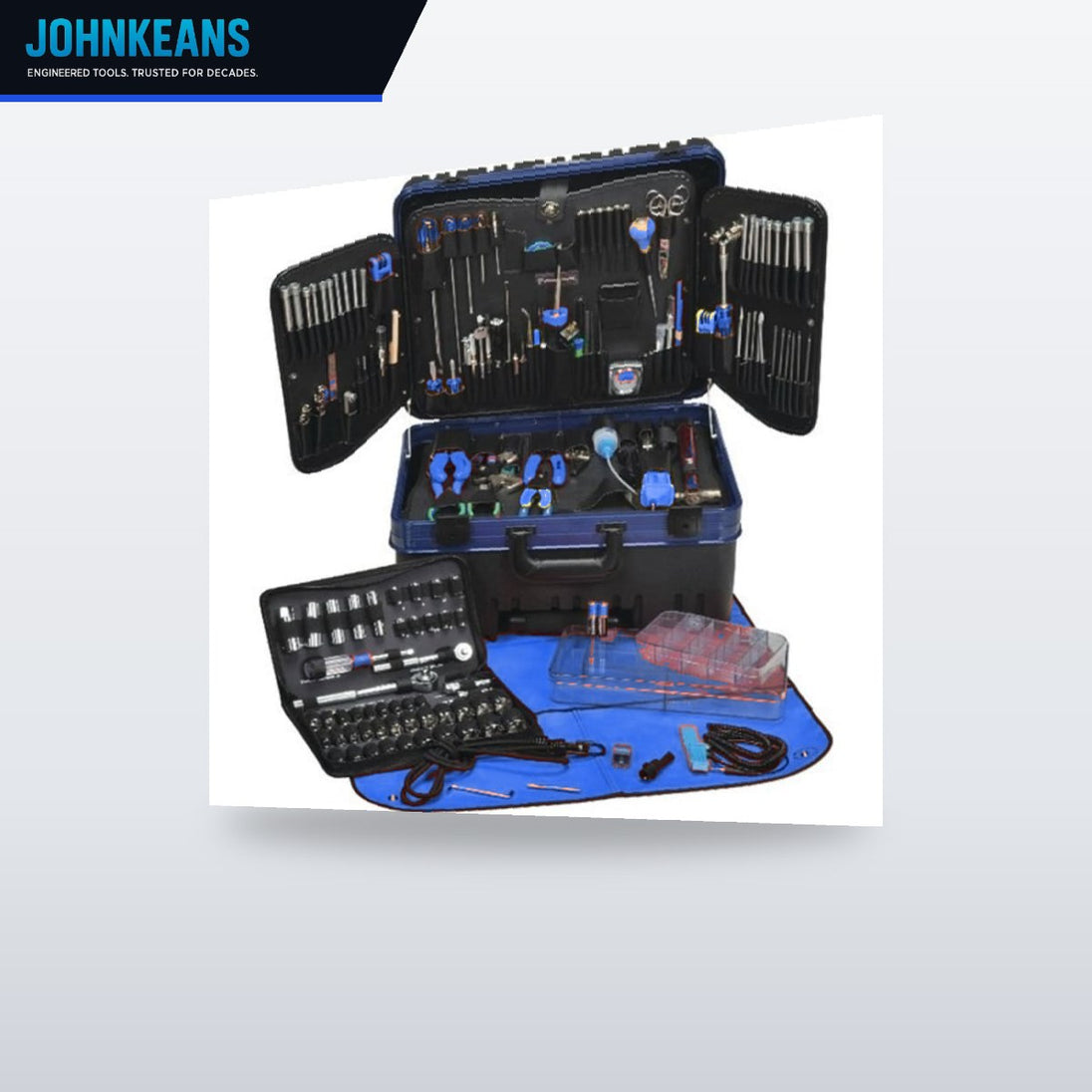Johnkeans JK-HT-2083 – Jensen Tools Jtk-1016 Electronic Master Tool Kit (Inch&Metric) – Black, Wheeled