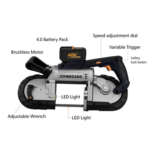 Johnkeans JK-PT-2084 – Johnkeans MODEL JK-202 – Portable Cordless Band Saw