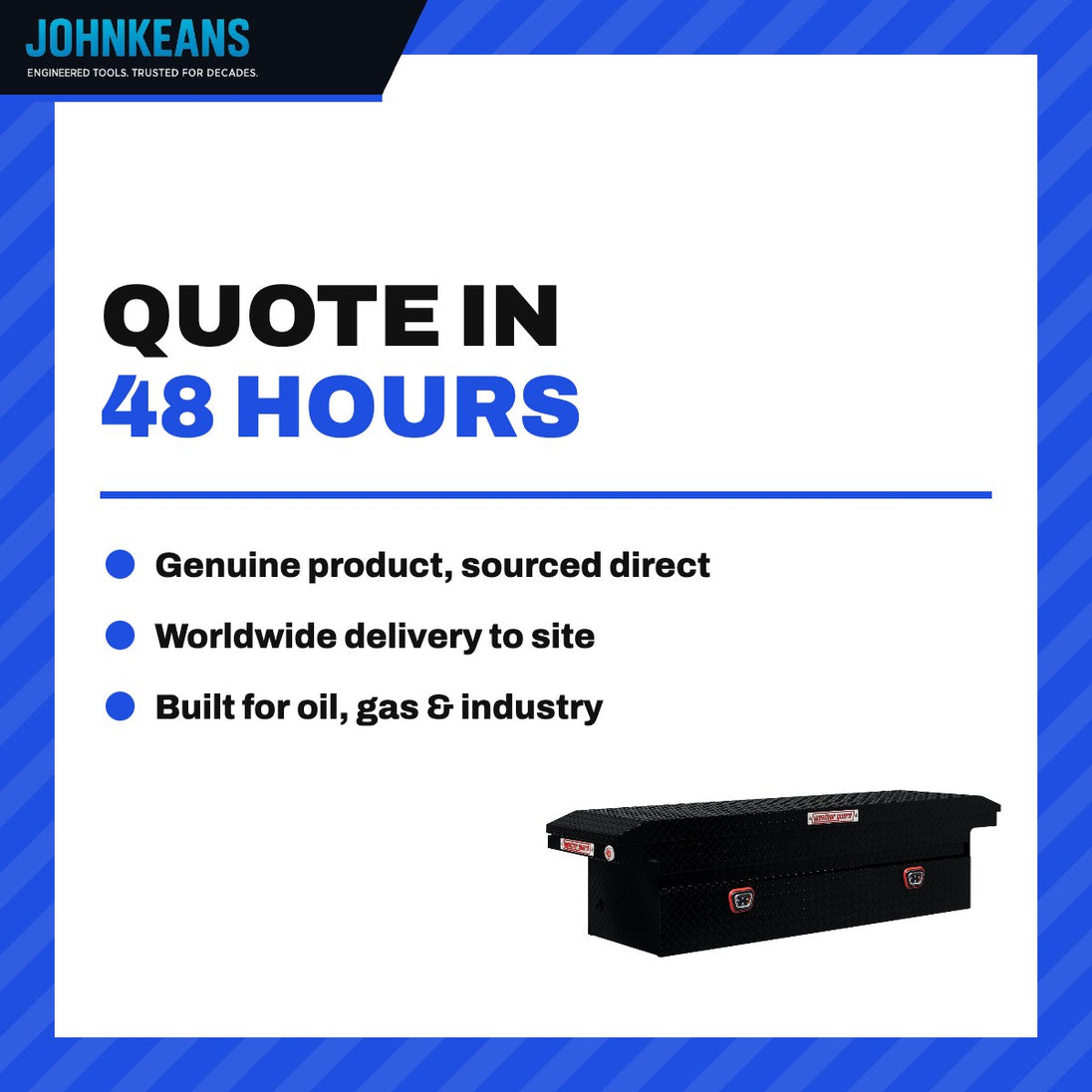 Johnkeans JK-GS-2088 – Johnkeans MODEL JK17281 – Saddle Box – Aluminum, Full Low Profile