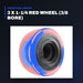 Johnkeans JK-CA-2012 – 3 X 1-1/4 Red Wheel (3/8 Bore)