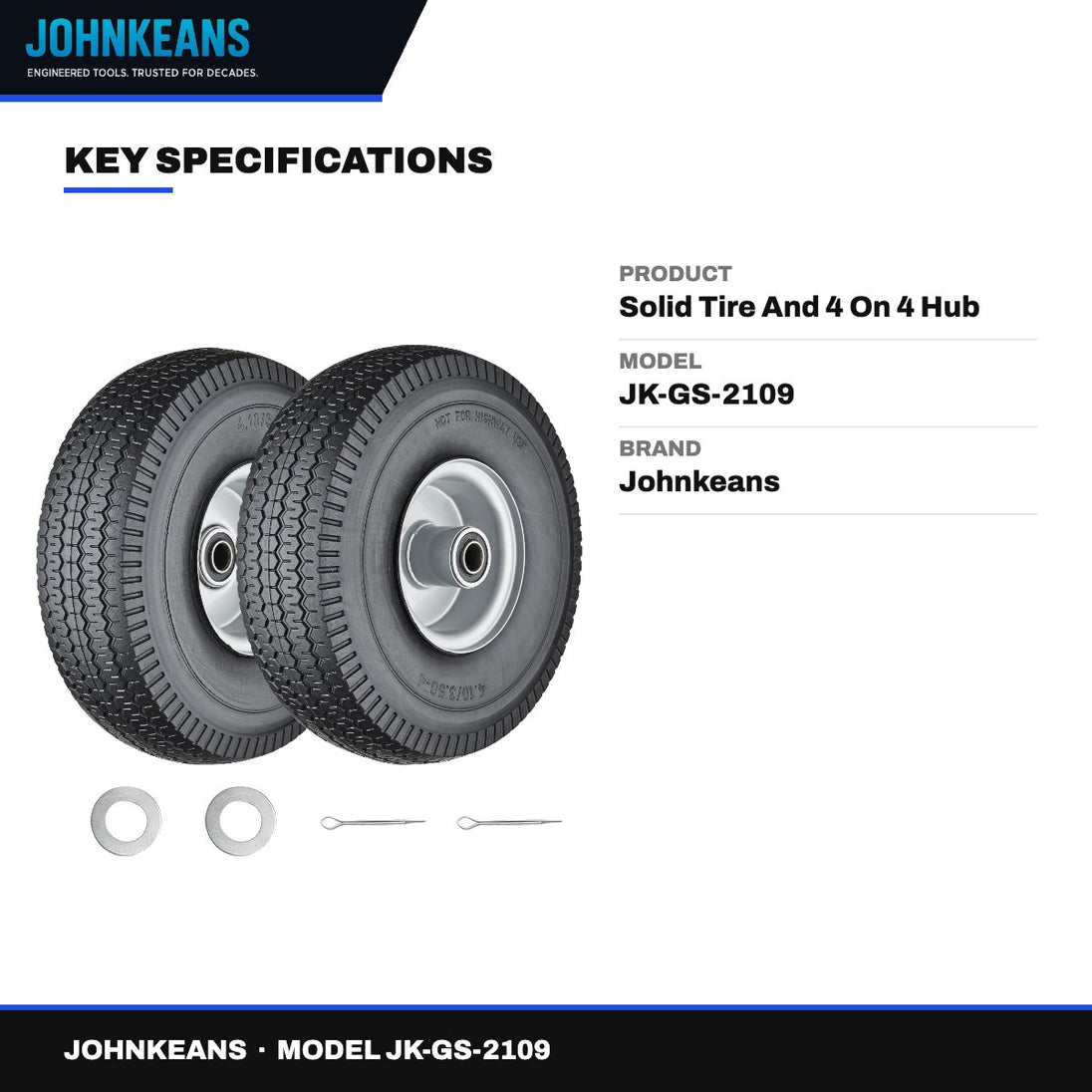 Johnkeans JK-GS-2109 – Solid Tire And 4 On 4 Hub