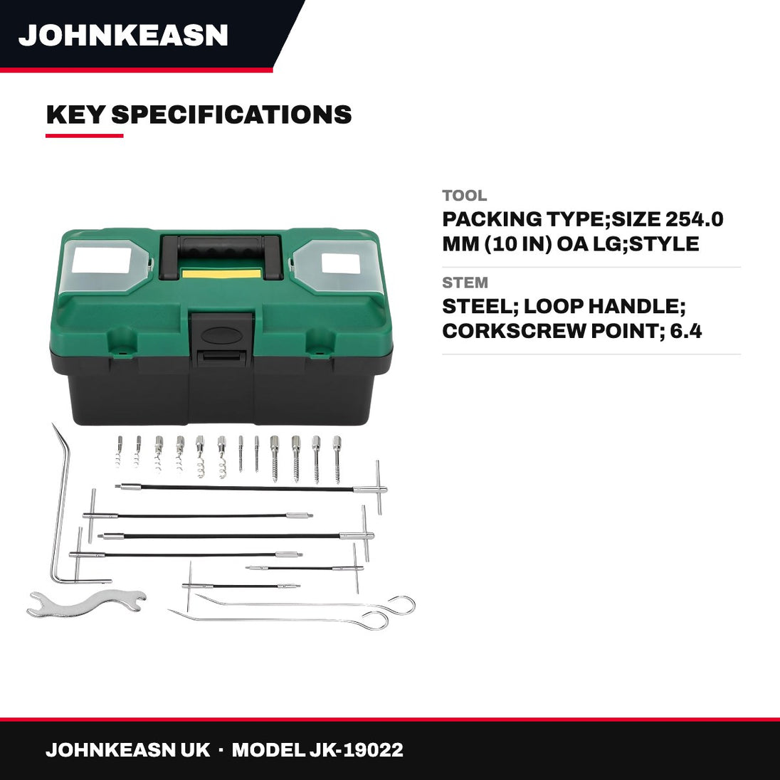 Johnkeasn UK JK-19022 – Tool – Packing Type, Size 254.0 Mm (10 In) Oa Lg