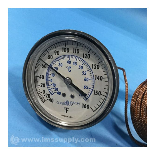 Johnson Controls 1541P341 – Thermometer – 0 To 100 Deg C Range, 1/2 In Bsp Threaded