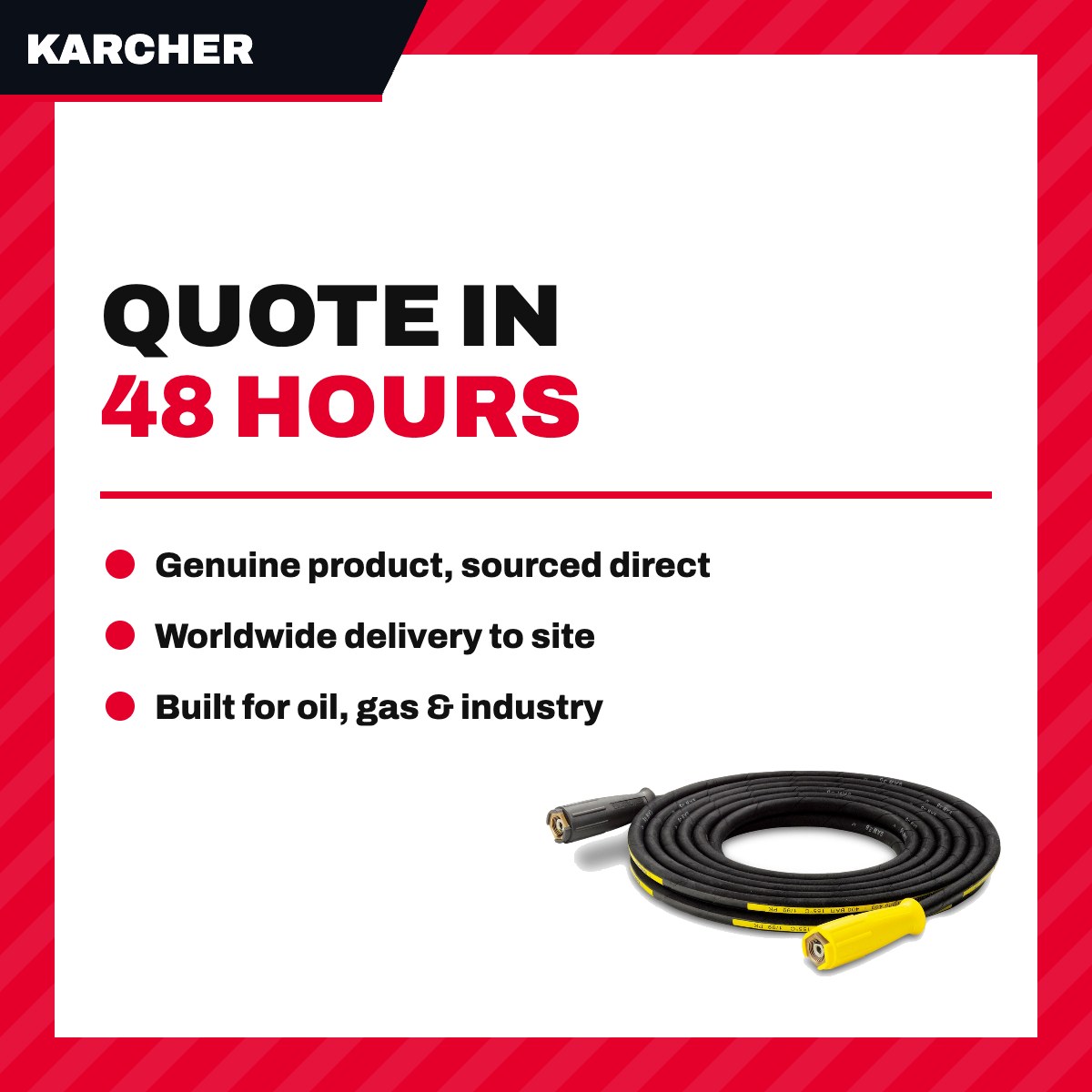 Karcher 6.110-028.0 – Kaercher High Pressure Hose Longlife