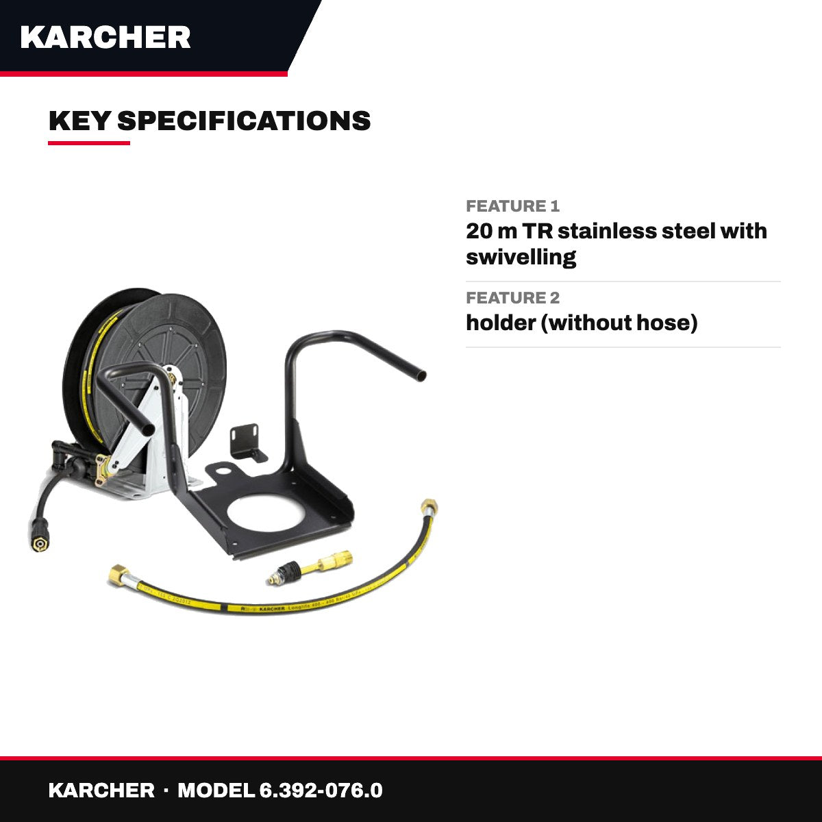 Karcher 6.392-076.0 – Kaercher Add-On Kit Automatic Hose Reel