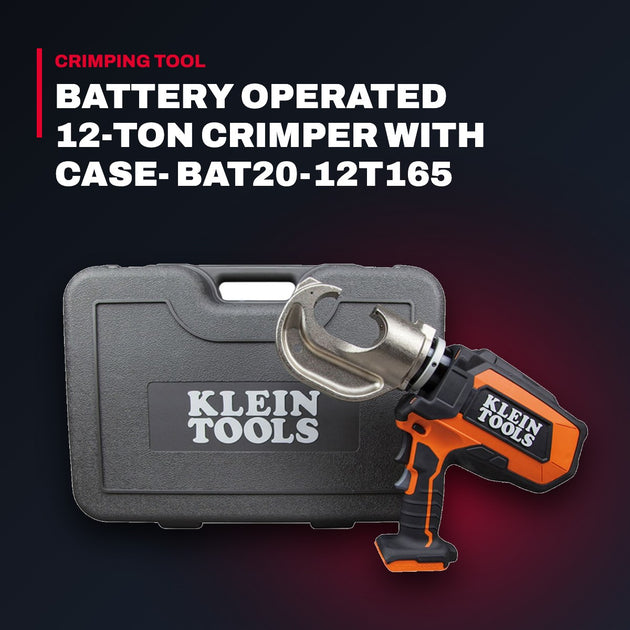 Kelin Tools OTHERS – Battery Operated 12-Ton Crimper With Case- Bat20-12T165