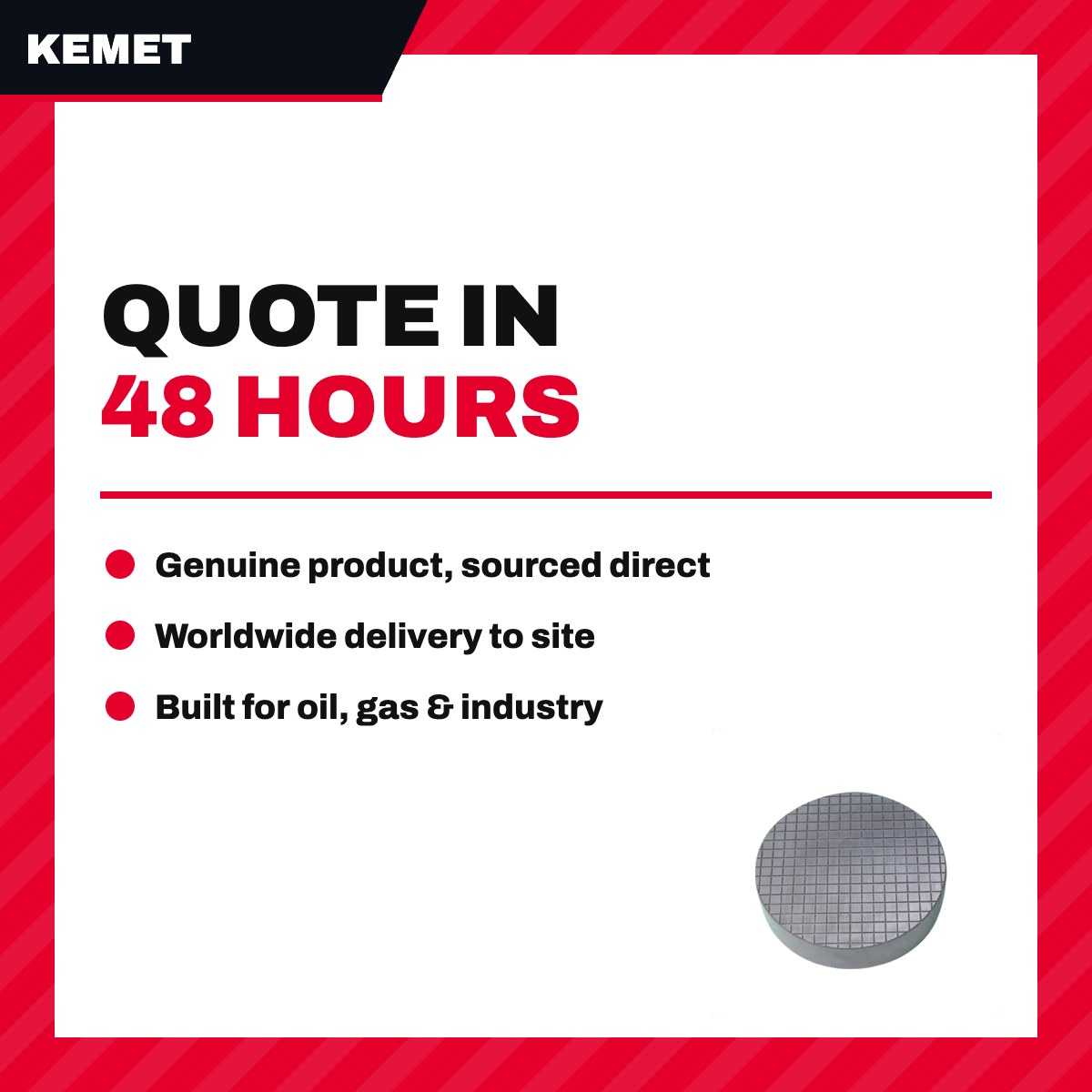 Kemet 361021 – Cast Iron Hand Lapping Plates