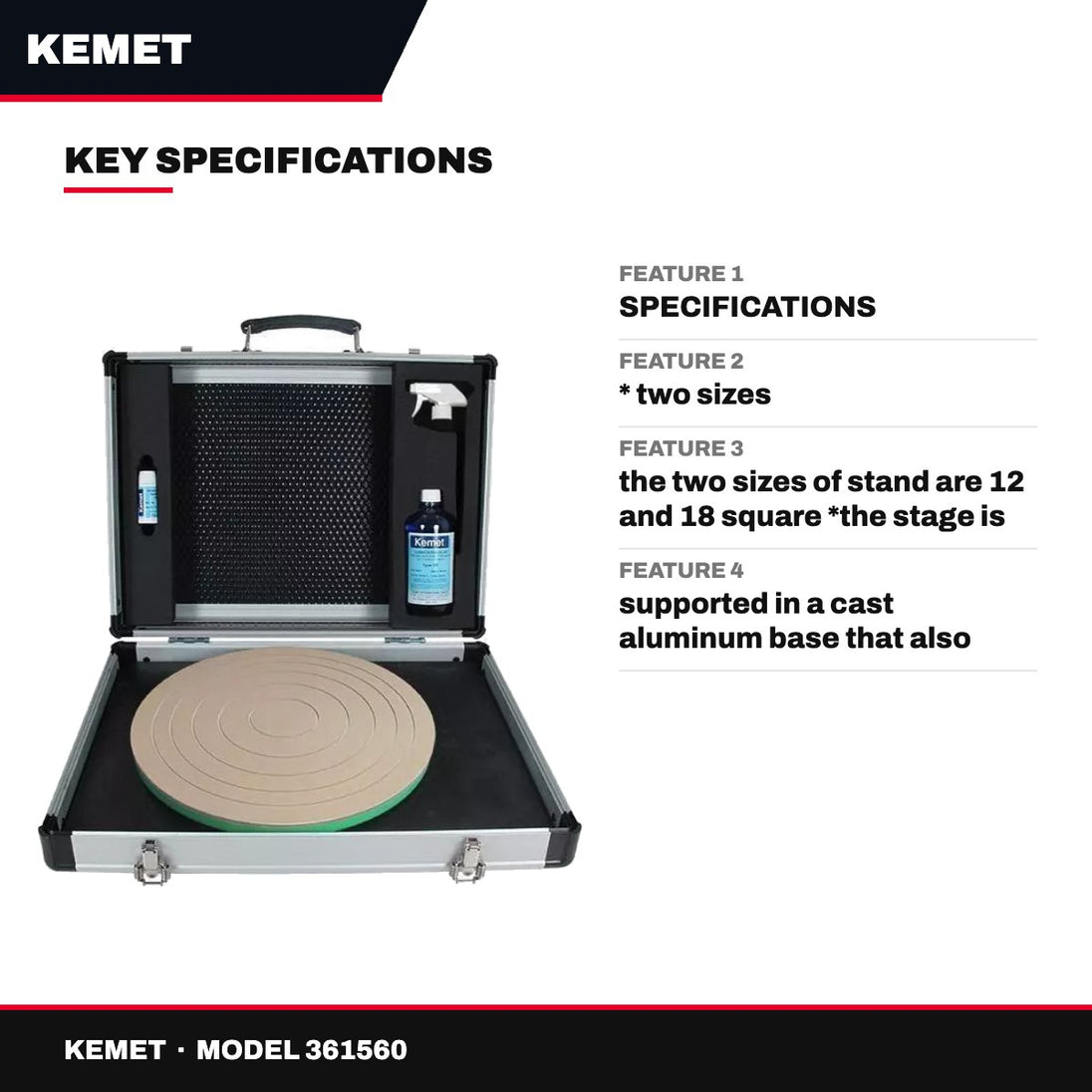 Kemet 361560 – Portable Hand Polishing Stands