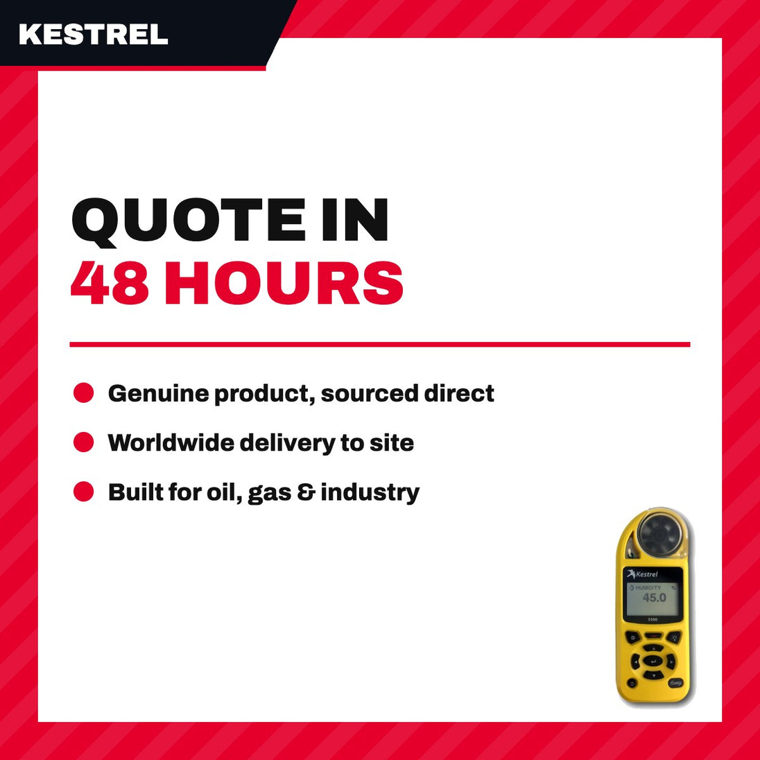 Kestrel 5500 – Anemometer Temperature Device
