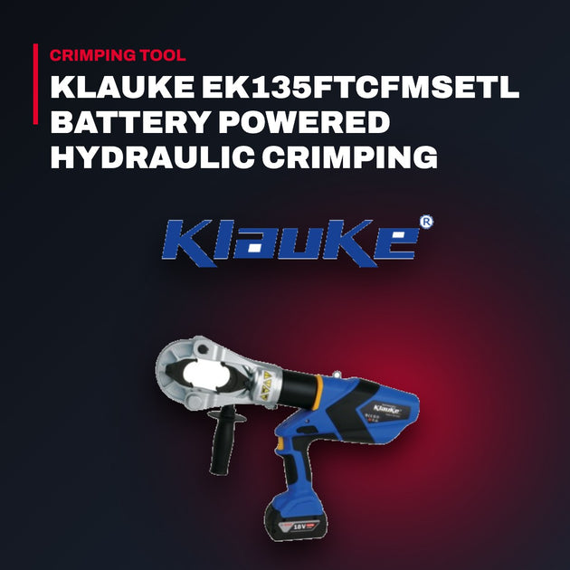 Klauke EK135FTCFM – Klauke Ek135Ftcfmsetl Battery Powered Hydraulic Crimping Tool 10 - 630 Mm With Kit + 2 Battery