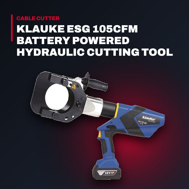 Klauke ESG105CFM – Klauke Esg 105Cfm Battery Powered Hydraulic Cutting Tool Kit + 2 Battery