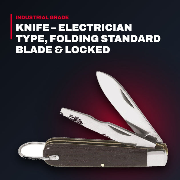 Klein Tools 1550-2 – Knife – Electrician Type, Folding Standard Blade & Locked