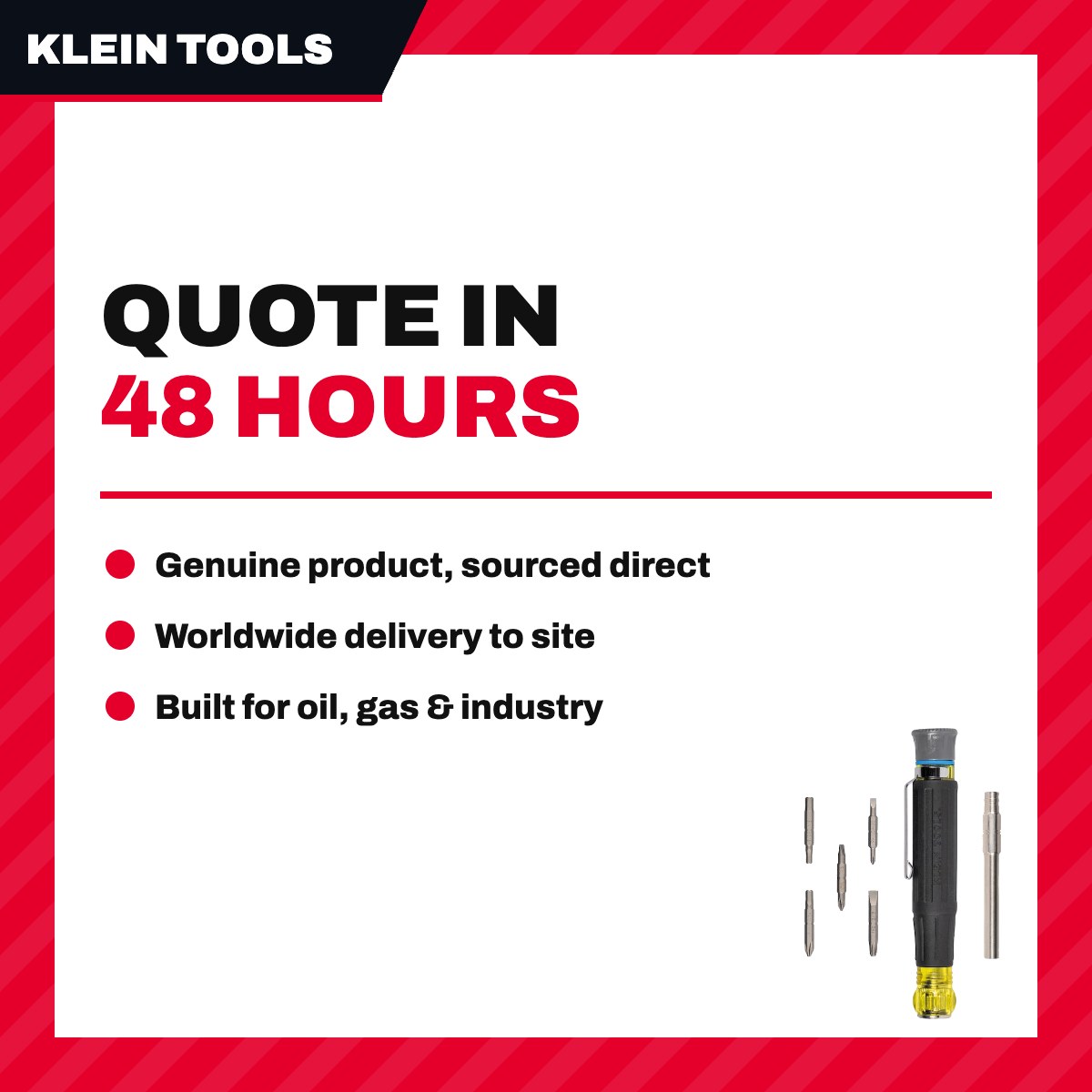 Klein Tools – Pocket Screwdriver, 3.1 mm (1/8 in) wide Tip