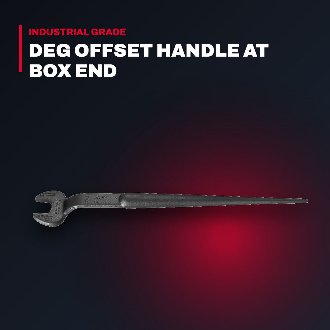 Klein Tools – Box & Open End Wrench, 10-15 Deg Offset, 11/16 in