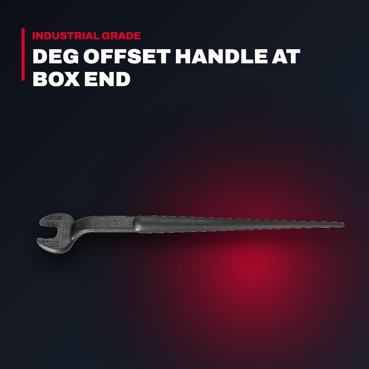 Klein Tools – Box & Open End Wrench, 10-15 Deg Offset, 11/16 in