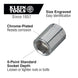 Klein Tools – Socket Wrench, Size 3/8 in Sq Drive, 6 & 12 Point