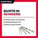 Klein Tools 53000 – Bit Twist Drill – Size 1.5-12.7 Mm (0.062 To 1/2