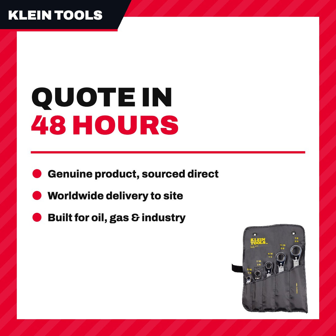 Klein Tools 68417 – Wrench Box & Open End – 10-15 Deg Offset Type, 11/16 In
