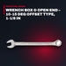 Klein Tools 68424 – Wrench Box & Open End – 10-15 Deg Offset Type, 1-1/8 In