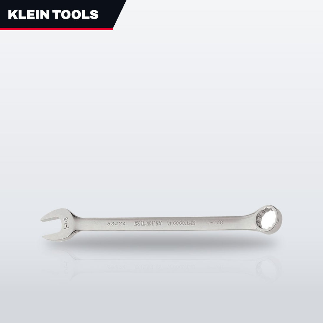 Klein Tools 68424 – Wrench Box & Open End – 10-15 Deg Offset Type, 1-1/8 In