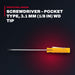 Klein Tools A131-2 – Screwdriver – Pocket Type, 3.1 Mm (1/8 In) Wd Tip