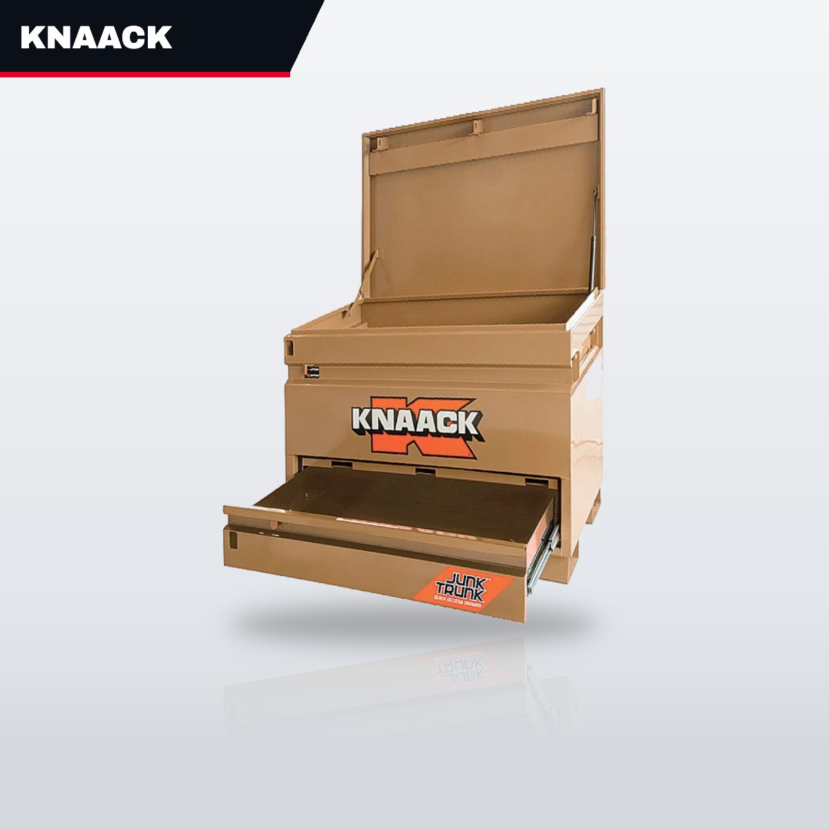 Knaack 4830-D – Heavy Duty 16-Gauge Steel Tool Box . With One Quick Access Drawer And Raised Chest Floor.