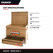Knaack 4830-D – Heavy Duty 16-Gauge Steel Tool Box . With One Quick Access Drawer And Raised Chest Floor.