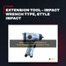 Kawasaki Machinery KPT50SH – Impact Wrench Extension Tool, Style Impact