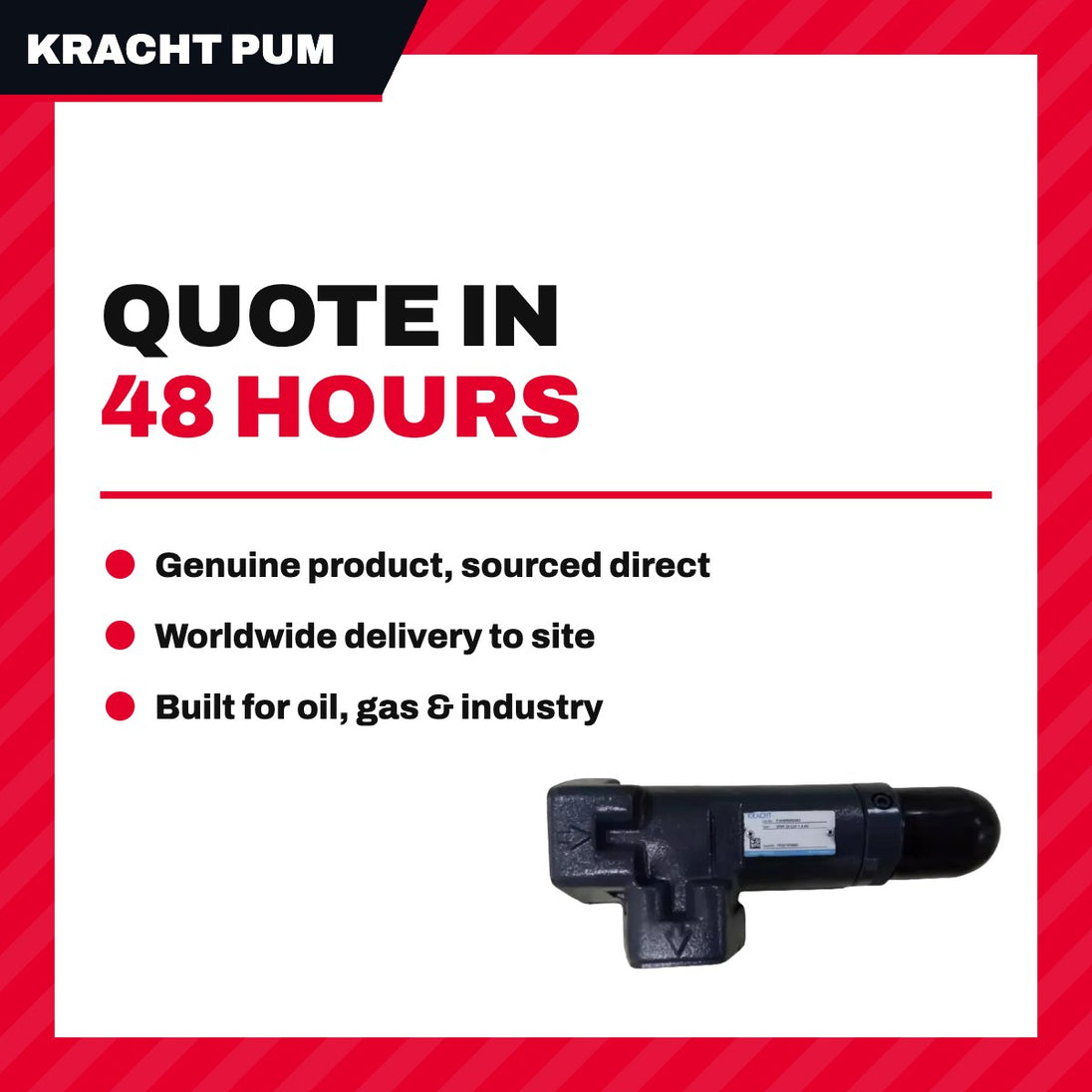 Kracht Pumpen SPV40A2F1H20S04P1127BAR – Valve – Control Type, 27 Bar Supply
