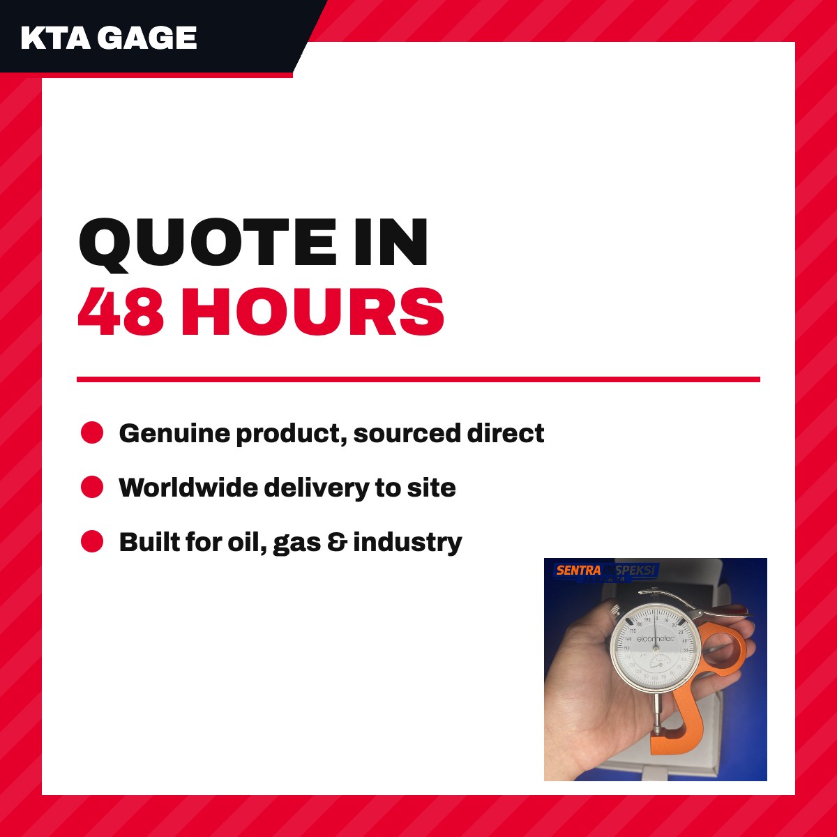 Kta Gage – Testex Analog Spring Micrometers According To Method C In Astm D4417