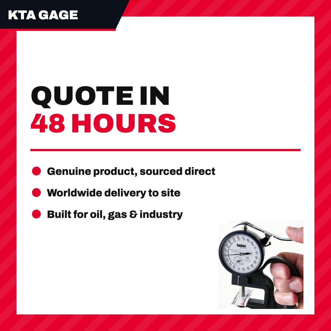 Kta Gage – Testex Replica Coarse Plus 116 -127 According To Method C In Astm D4417