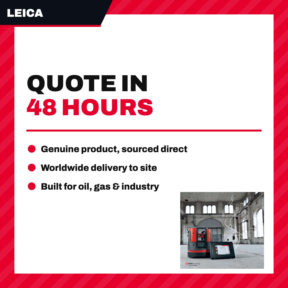 Leica OTHERS – Laser Measurement Device For Spool Measurements