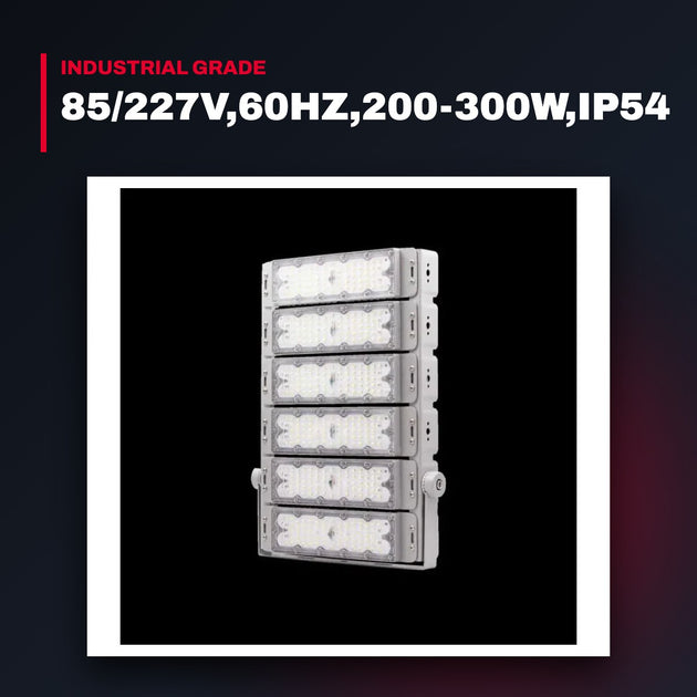 Lght Ftg-Led – 85/227V,60Hz,200-300W,Ip54