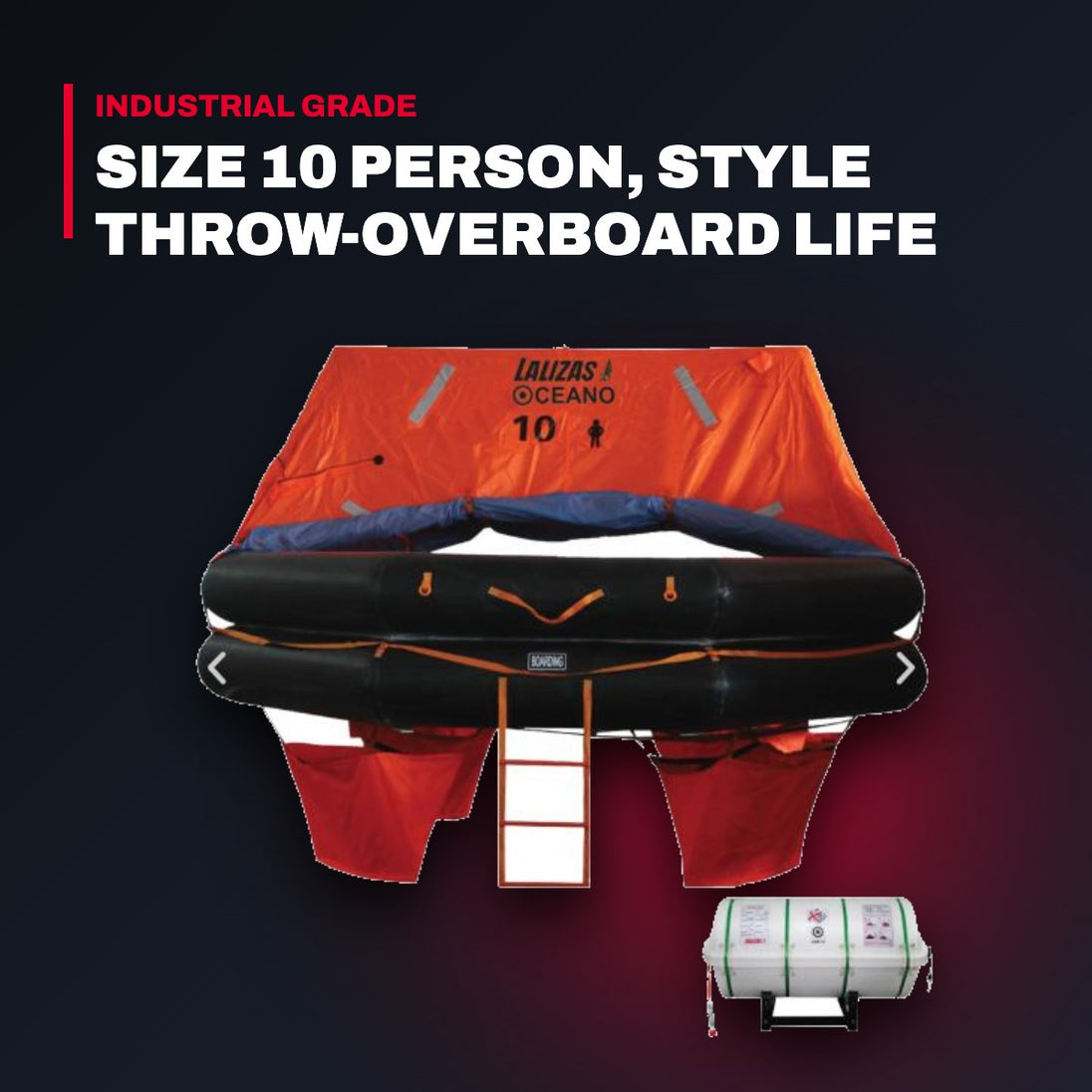Life Preserver – Size 10 Person, Style Throw-Overboard Life