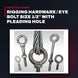 Lifting OTHERS – Rigging Hardware / Eye Bolt Size 1/2'' With Pleading Hole Manufactured By Amco
