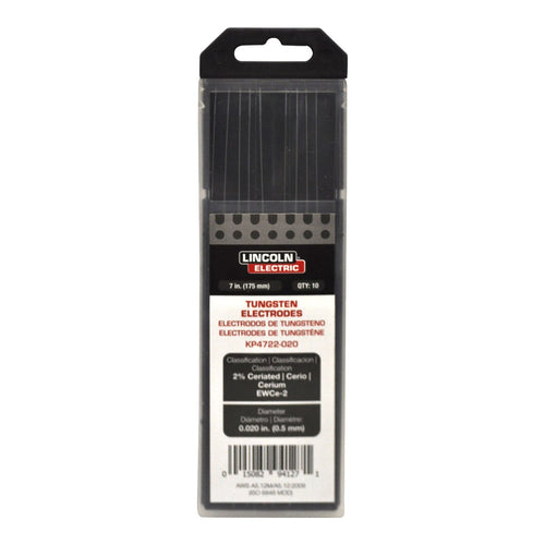 Lincoln Electric KP4722-020 – 2% Ceriated Tungsten (Grey) Is Another Good Choice For All Types Of Welding