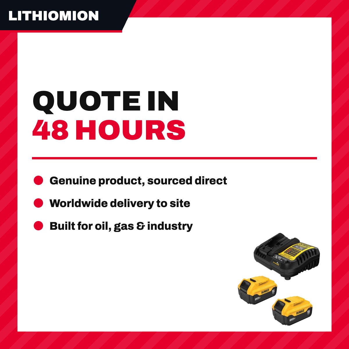 Lithiomion OTHERS – 20V Max* 5.0Ah Starter Kit With 2 Batteries