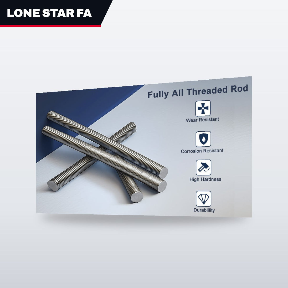 Lone Star Fasteners Lp Us 1553.1.0112.1.003989 – Stud Assembly Continuous Thread – 1-1/2 - 8 X 10-1/4 In, Alloy Steel