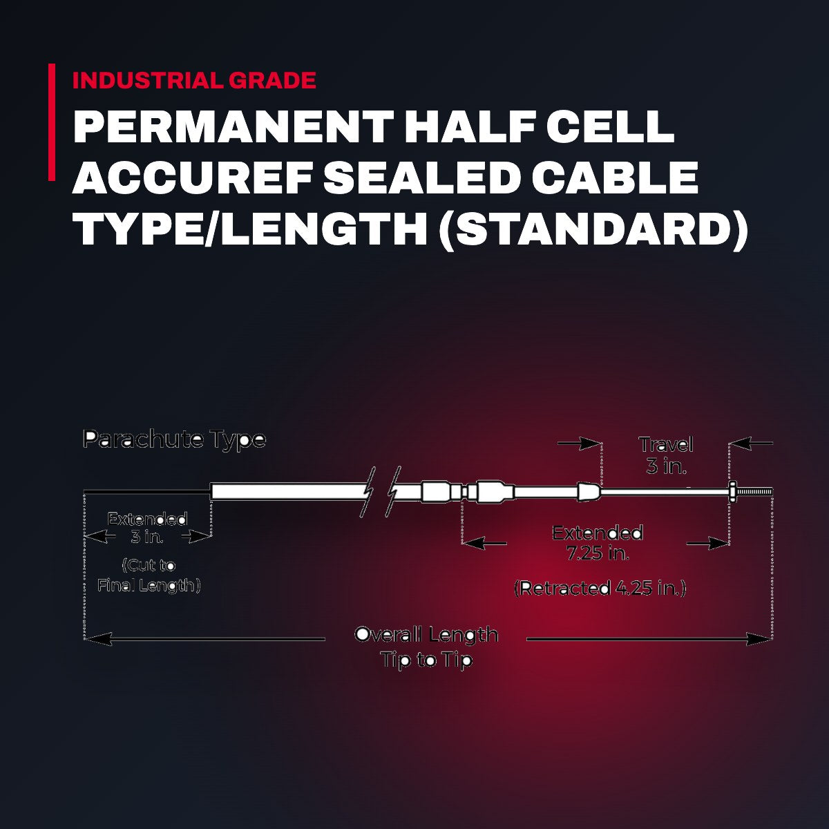 M. C. Miller 14627 – Permanent Half Cell Accuref Sealed Cable Type/Length (Standard)