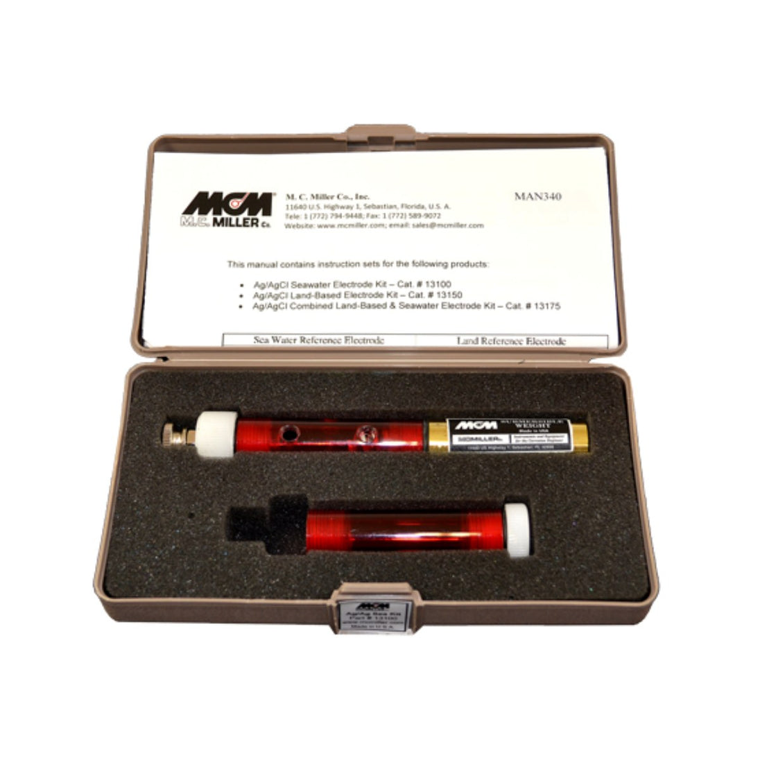 M. C. Miller Co 13100 – Silver / Silver Chloride Reference Electrode (Half- Cell) Mcmiller Pn # 13100 – The Sea Water Kit