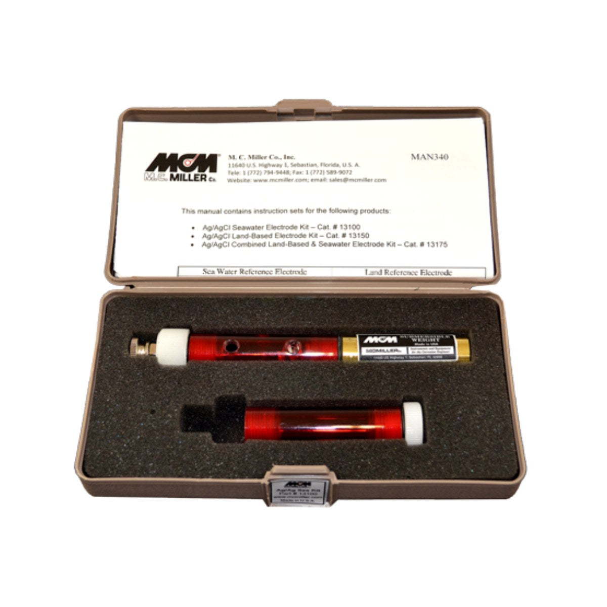 M. C. Miller Co 13100 – Silver / Silver Chloride Reference Electrode (Half- Cell) Mcmiller Pn # 13100 – The Sea Water Kit