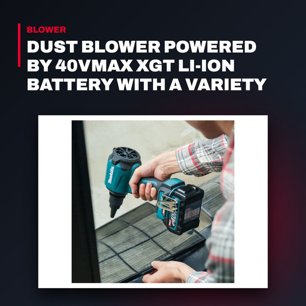 Makita AS001GA101 – Dust Blower Powered By 40Vmax Xgt Li-Ion Battery With A Variety Of Tip Nozzles And The High Blowing Force Prod