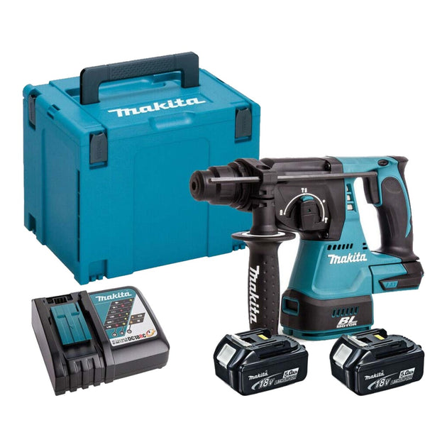 Makita DHR242RTJ – Makita Dh242Rtj 18V 2X5Ah Lxtbl Sds Plus Rotary Hammer Drill Kit