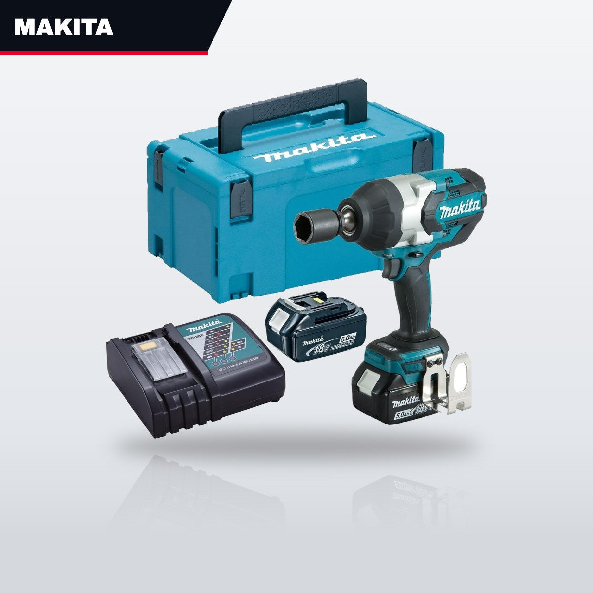 Makita DTW1001RTJ – 18V Brushless 3/4" Impact Wrench Kit
