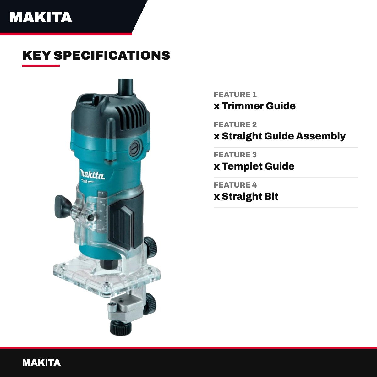 Makita Electric Laminate Trimmer 530W