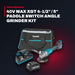 Makita GAG06M1 – 40V max XGT 4-1/2" / 5" Paddle Switch Angle Grinder Kit