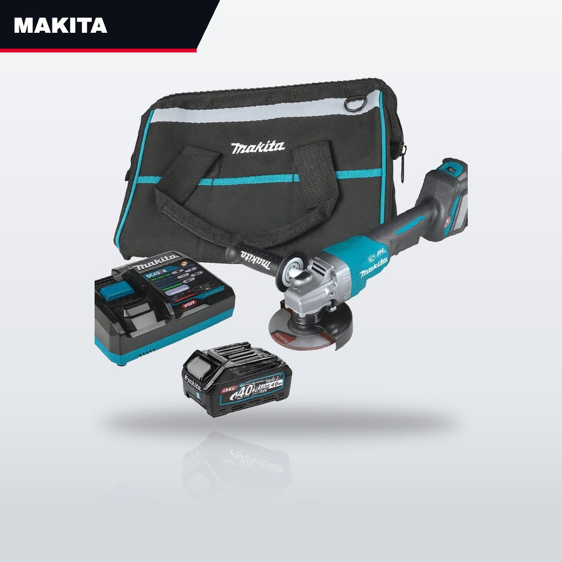 Makita GAG06M1 – 40V max XGT 4-1/2" / 5" Paddle Switch Angle Grinder Kit