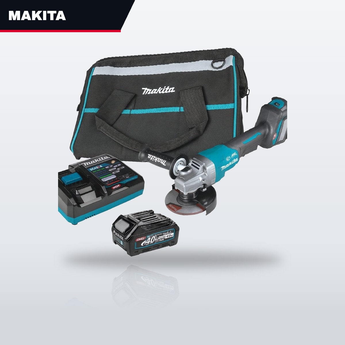 Makita GAG06M1 – 40V max XGT 4-1/2" / 5" Paddle Switch Angle Grinder Kit
